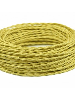 Провод витой в ретро стиле ПРВ 3х1.5 золото шёлк