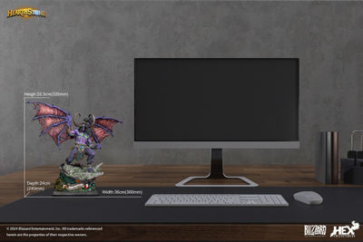 Иллидан Ярость Бури (серия Warcraft, HearthStone) - КОЛЛЕКЦИОННАЯ СТАТУЯ 1/10 Illidan Stormrage (HEXHS06) - HEX Collectibles x Blizzard