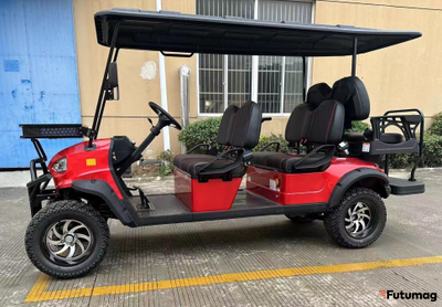 Гольфкар GreenCamel Linhai A42L 126Ah/48V (4+2, 4kW AC, R14 литые) LUX lifted