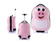 Детский чемодан Свинка Piggy  розовый