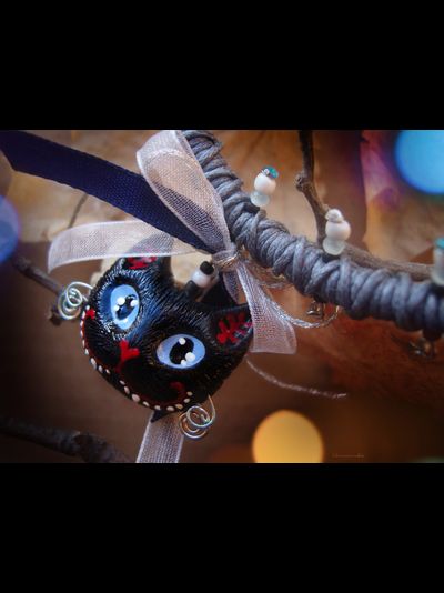 &quot;Котик Меркурия&quot;, короткое колье под шейку со звёздами и месяцами