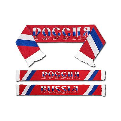 Шарф РОССИЯ красный 15862