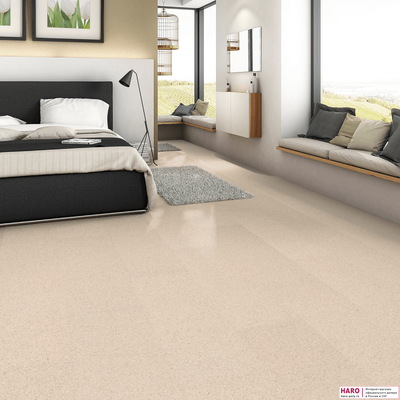 Пробковые полы Haro Сирио крем 533391 в интерьере спальни