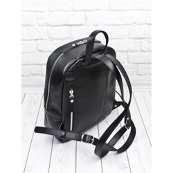 Женский кожаный рюкзак Anzolla black (арт. 3040-01)