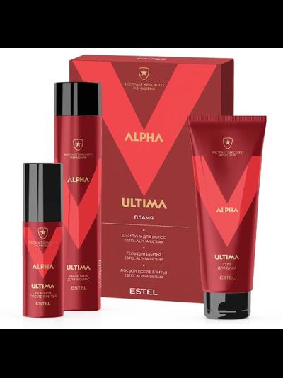 Estel Professional Набор ALPHA ULTIMA Пламя Шампунь + Гель для бритья + Лосьон после бритья