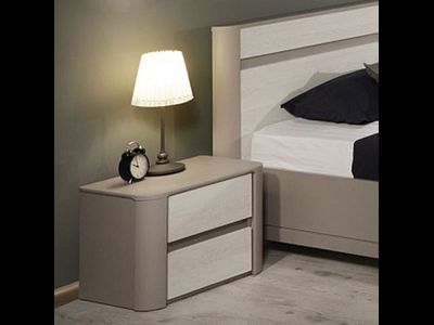 Лацио Тумбочка прикроватная (мдф) (Серый камень), Ш554*В396*Г398 мм