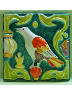 Соловей свободы (изразцовая плитка)