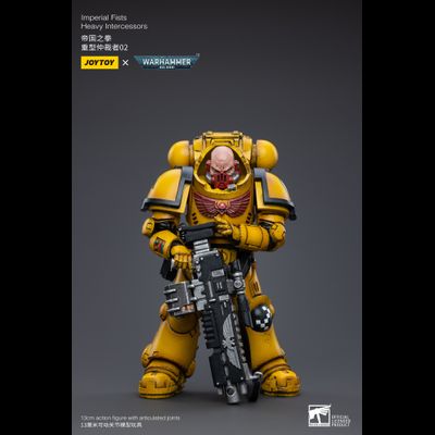 Тяжелый интерцессор Имперских Кулаков (Warhammer 40k) - КОЛЛЕКЦИОННАЯ ФИГУРКА 1/18 Imperial Fists Heavy Intercessors (JT3440) - JOYTOY