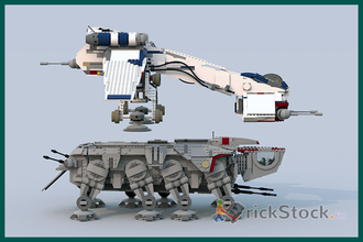 # 10195 Республиканский Десантный Корабль с «Шагоходом» AT–OT / Republic Dropship with AT–OT (2009)