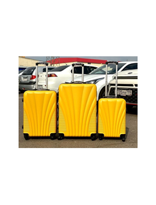 Чемодан средний ABS Olard ракушки M оранжевый