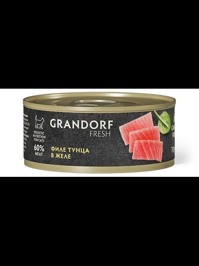 Grandorf Fresh консерва для кошек Филе тунца в желе, 70 г
