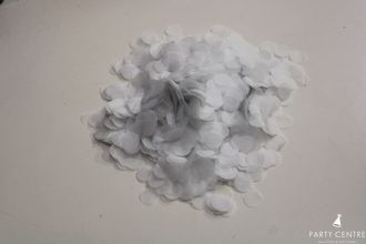 Конфетти бумажное белый , 2,5 см