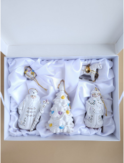 Комплект ёлочных игрушек "Рождественский подарок"