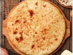 Пирог с курицей с сыром и грибами