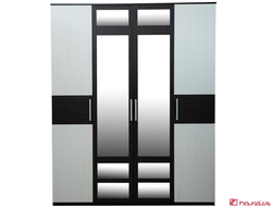 Шкаф 4-дверный КОМБИ-В (зеркала с фацетом)