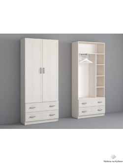 Колибри Шкаф 2 ств с ящиками