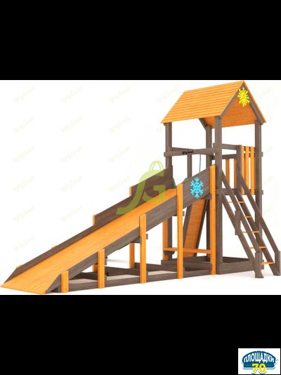 Всесезонная площадка IgraGrad С Tower со скалодромом SF2