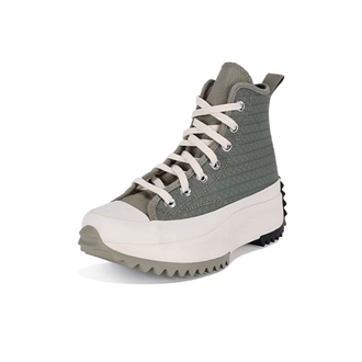 Кеды Converse Run Star Hike серые с рельефом высокие на платформе