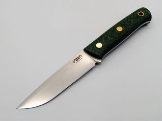 Нож фултанг M2 сталь N690 желто-зеленая микарта