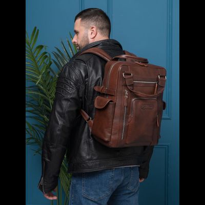 Кожаный рюкзак Corruda Premium brown (арт. 3092-53)