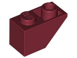 Slope, Inverted 45 2 x 1, Dark Red (3665 / 4224302 / 4590811)