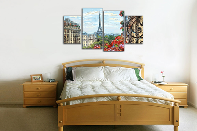 Модульная картина "Красочный Париж"