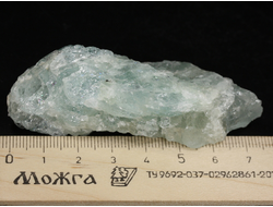 Берилл голубой (Аквамарин), необработанный, дикий образец, Бразилия (74*32*25 мм, 66 г) №37880