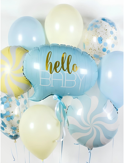 set-1-vypiska-iz-roddoma-malchik+доставка Краснодар, шарики с гелием недорого, спасибо за внука