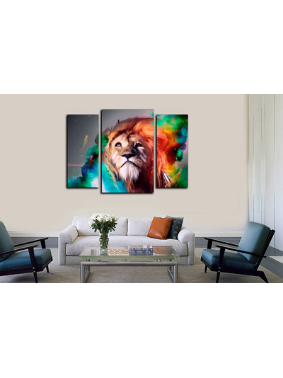 Модульная картина &quot;Король джунглей&quot;