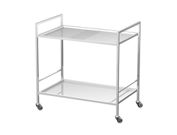 Столик инструментальный AR-H34 с двумя полками из нержавеющей стали