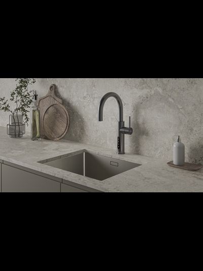 Система мгновенного кипячения воды с газацией и охлаждением 5в1 AQUAHOT ASPEN GM (вороненая сталь)