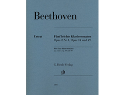 Beethoven. 5 leichte Klaviersonaten