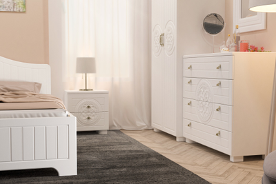 Композиция спальни МОНБЛАН Белое дерево