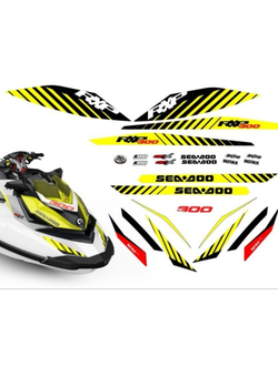 Наклейки на Гидроцикл SeaDoo BRP RXT RXP 2017 Заводские Стандартные #4545