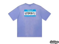 Футболка Vetements HELLO Purple (S, M, L, XL)