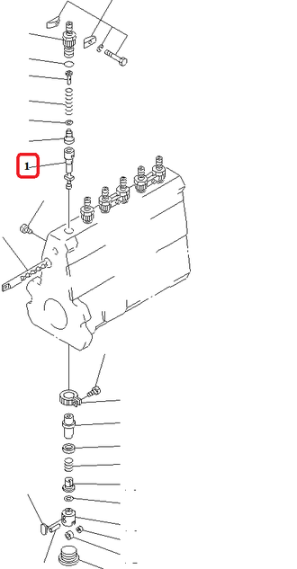 DK131154-5620 Плунжерная пара Komatsu  PC200-7