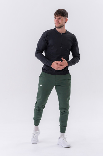 Спортивные брюки Slim sweatpants with side pockets “Reset” 321 Зеленые