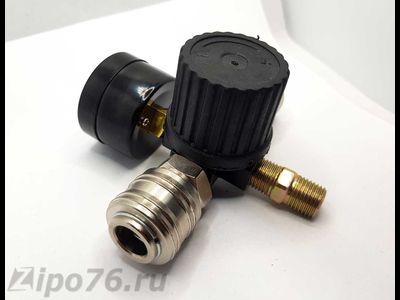 Регулятор редуктор компрессора 2 быстросъема, манометр