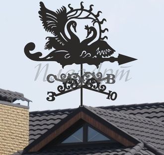 Флюгер на крышу Лебеди