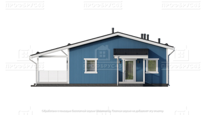 Каркасный одноэтажный дом стиль Классика, 155 м2