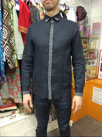 Сорочка  "Здравушка" отложный ворот