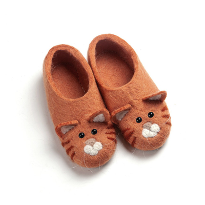 Войлочные тапочки Рыжие коты