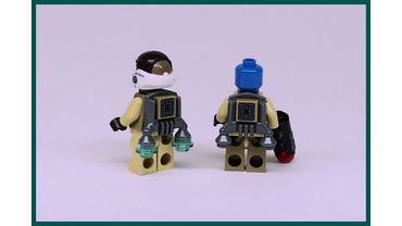 Минифигурки Бойцов ПОВСТАНЦЕВ, оснащённые «Реактивными Ранцами» (Jetpack) для полёта на небольшой высоте (LEGO # 75133).