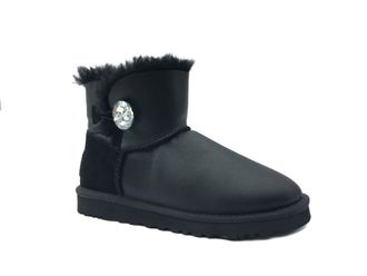 UGG Australia черные низкие с пуговицей (36-40) Арт.026F