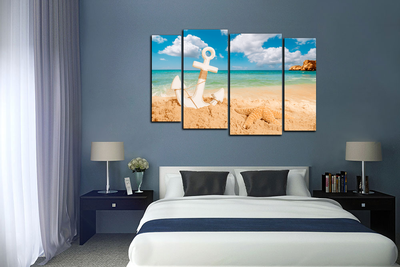 Модульная картина "Голубая лагуна"