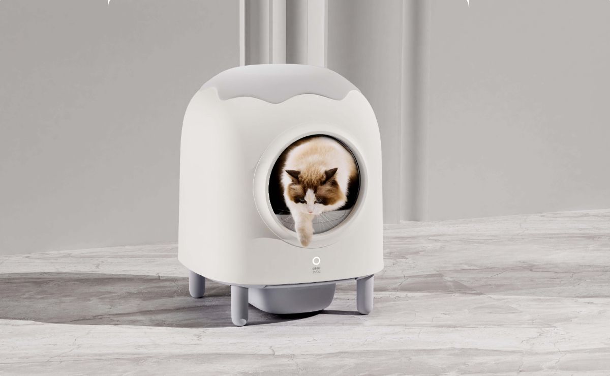 Умный самоочищающийся ящик лоток туалет для кошек HHOLOVE Smart Self ...