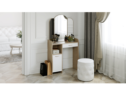 Стол туалетный София Т1 Дуб сонома/Белый