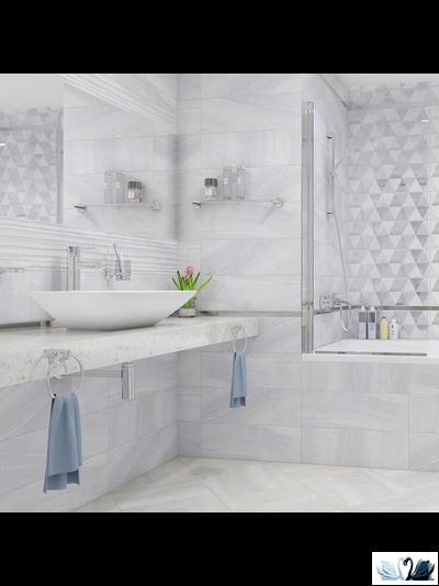 Плитка настенная Laparet Diadema белый 20 х 60 см