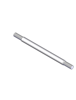 Ручка фиксатора аутригера  СФ65С.05-01.056УП (шпилька L-180мм D-12мм резьба с двух сторон и тело)