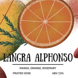 Langra Alphonso Fruited - Gose 7.5% 0 IBU 0.33л (180) Red Rocket Brewery
